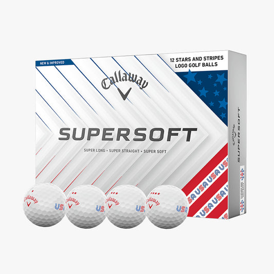 Callaway SuperSoft Stars and Stripes Golf Balls 2025 - 1 Dozen