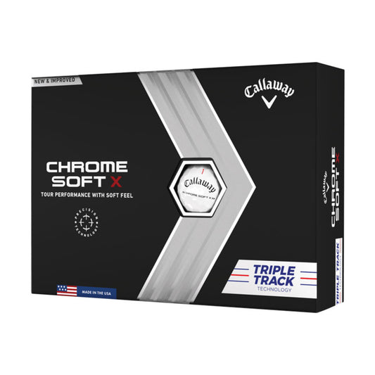 Callaway Chrome Soft X Triple Track Golf Balls - 1 Dozen