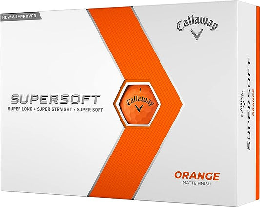 Callaway SuperSoft Golf Balls - 1 Dozen - Orange