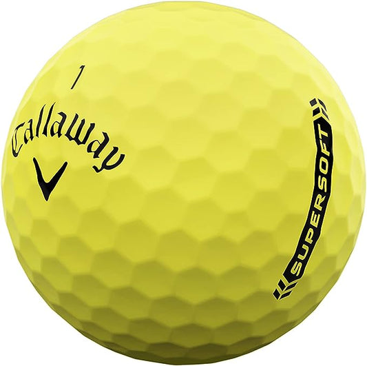 Callaway SuperSoft Golf Balls - 1 Dozen - Yellow