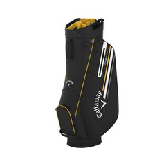 Callaway Golf 2024 Chevron 14 Cart Bag 14 Way Top - Black Goldenrod