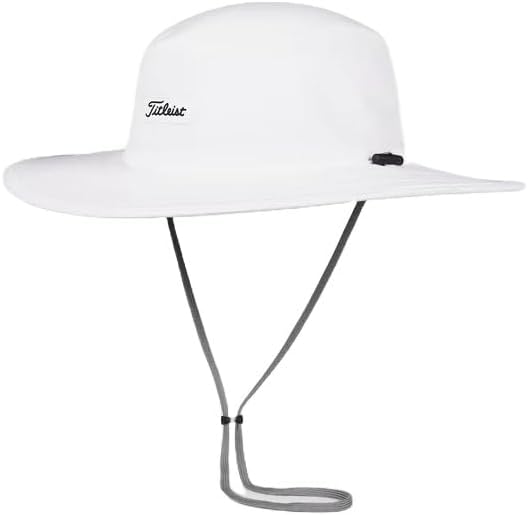 Titleist Golf 2025 Charleston Aussie Bucket Hat White Adjustable Strap