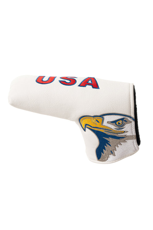Bald Eagle USA Flag PUTTER HEADCOVER Blade fits Odyssey Scotty Cameron NEW