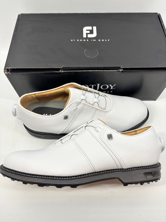 Footjoy Myjoys Premiere BOA Packard Spikeless Golf Shoes White 11 Medium