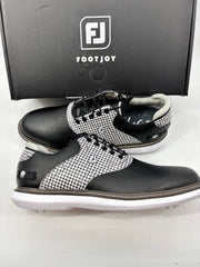 Footjoy Myjoys Traditions Series Golf Shoes Black 2025 Custom 9.5 Medium