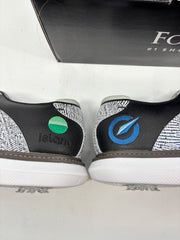 Footjoy Myjoys Traditions Series Golf Shoes Black Custom Logos 11.5 Wide