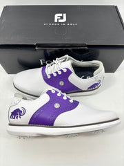 Footjoy Myjoys Traditions Series Golf Shoes Womens Purple Mammoth Amherst 7.5 N