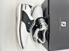 Footjoy Myjoys Traditions Series Golf Shoes Hit Bombs White Black 9.5 Medium