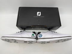 Footjoy Myjoys Traditions Series Golf Shoes White Mid Atlantic Logo 11 Wide