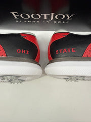 Footjoy Myjoys Traditions Series Golf Shoes Black Red Ohi State 11.5 Medium