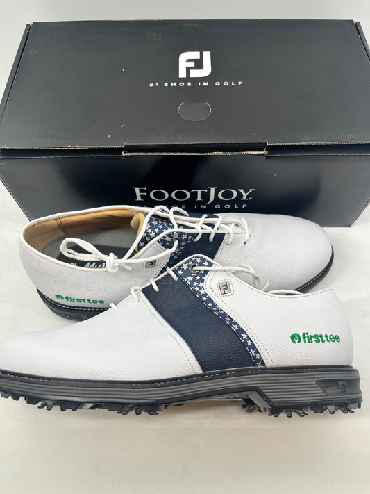 Footjoy Myjoys Premiere Series Packard Golf Shoes Custom USA First Tee 10.5 Wide