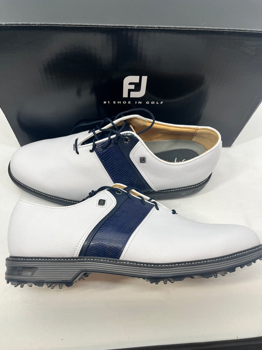 Footjoy Myjoys Premiere Series Packard Golf Shoes Custom White Purple 14 Wide