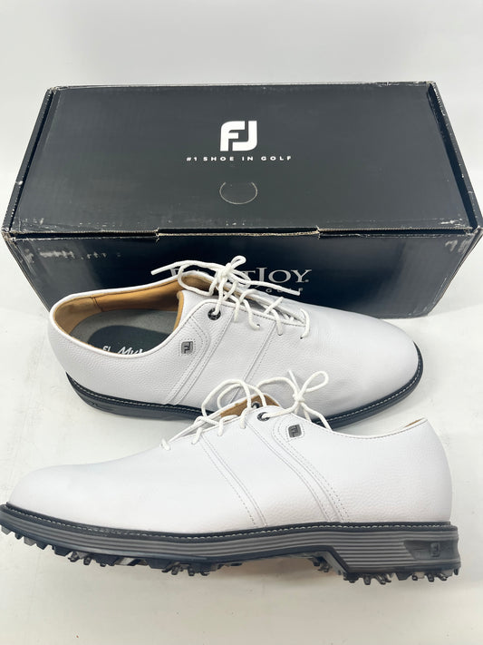 Footjoy Myjoys Premiere Series Packard Golf Shoes Custom All White 11 Wide