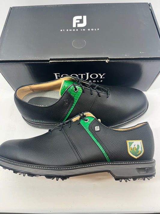 Footjoy Myjoys Premiere Series Packard Golf Shoes Custom Black Green 12 Medium