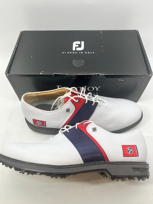 Footjoy Myjoys Premiere Series Packard Golf Shoes Tennessee Flag 13 Wide