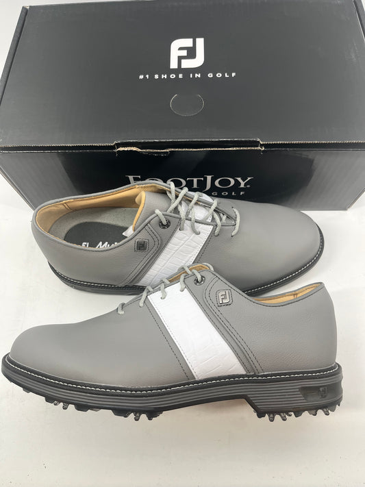 Footjoy Myjoys Premiere Series Packard Golf Shoes Custom Grey White 7.5 M