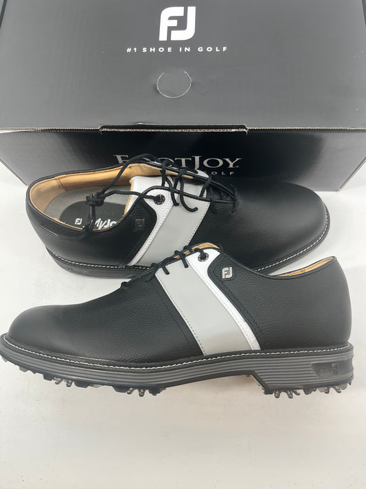 Footjoy Myjoys Premiere Series Packard Golf Shoes Custom Black Grey 8.5 M
