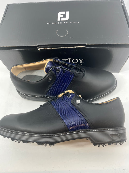 Footjoy Myjoys Premiere Series Packard Golf Shoes Custom Black 10 Extra Wide XW