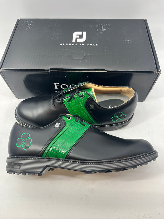 Footjoy Myjoys Premiere Series Packard Golf Shoes Shamrock Black 9.5 Medium