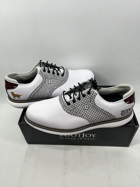 Footjoy Myjoys Traditions Series Golf Shoes Custom USA Dog 13 Medium