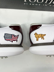 Footjoy Myjoys Traditions Series Golf Shoes Custom USA Dog 13 Medium