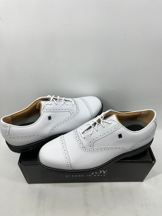 Footjoy Myjoys Premiere Series Tarlow Golf Shoes White Pebble 13 Medium