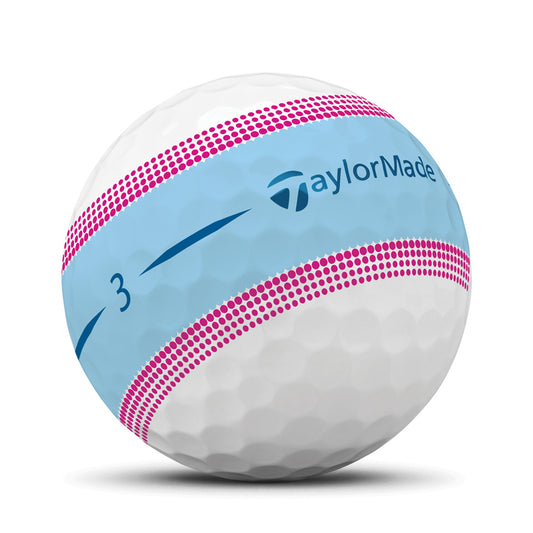 TaylorMade Tour Response Blue & Pink Stripe Golf Balls