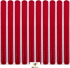 Tour Star + Standard Red Golf Grips Made in the USA Quantity = 10
