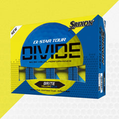 Srixon Q-Star Tour Divide Brite - Yellow & Blue 1 Dozen Golf Balls