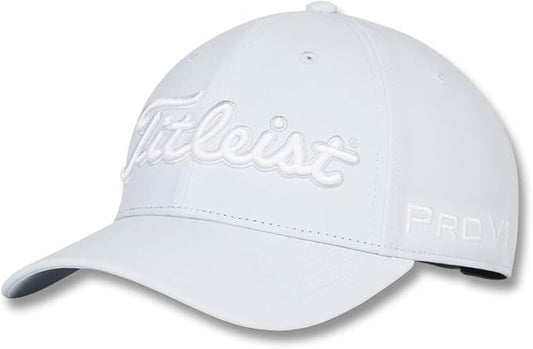 Titleist Golf Tour Performance Hat 2025 Blue Bird White Adjustable Closure