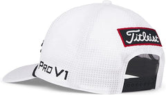 Titleist Golf Tour Rope Hat 2025 White Black Mesh Material Adjustable Back