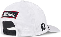 Titleist Golf Tour Rope Hat 2025 White Black Mesh Material Adjustable Back