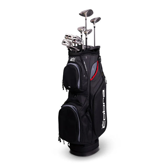 COBRA Golf Men's AIR-X Complete Package 11 Clubs Graphite Regular Black Cart