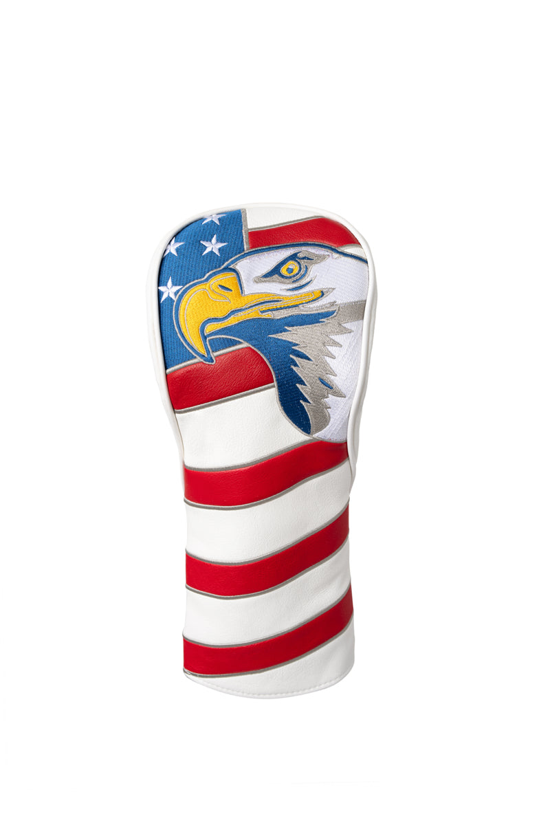 Bald Eagle USA Flag DRIVER HEADCOVER Club Wood fits Callaway Taylormade NEW