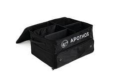 Apothos Golf Waterproof Trunk Organizer Shoes Clothes Storage Compartments