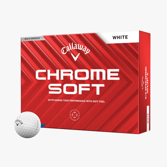 Callaway Chrome Soft White Golf Balls 2025 - 1 Dozen