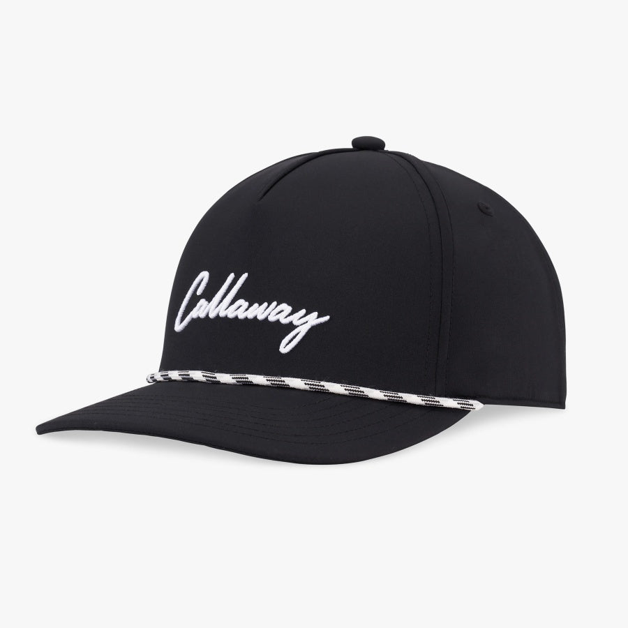 Callaway 2025 Birdie Putt Rope Hat Black White Performance Cap