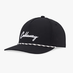 Callaway 2025 Birdie Putt Rope Hat Black White Performance Cap