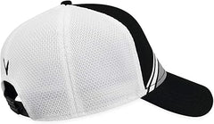 Callaway 2018 Stripe Mesh Hat Performance Snapback One Size Black White