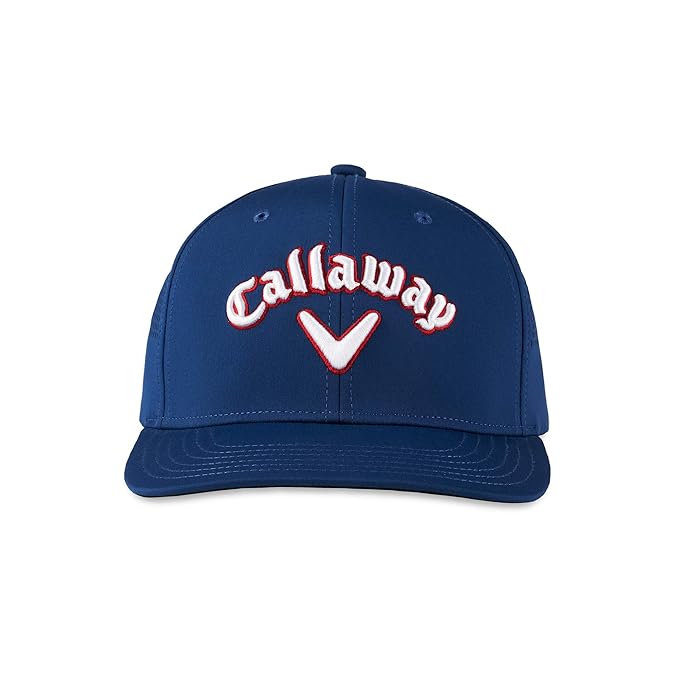 Callaway 2021 Riviera Fitted Hat Large/Extra Large One Size Navy Red Flag