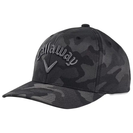 Callaway 2022 Camo Snapback Hat Performance Snapback One Size Camo Charcoal