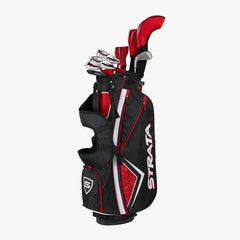 Callaway Strata Plus 14 Piece Complete Set Men's LH Regular Flex Black Red