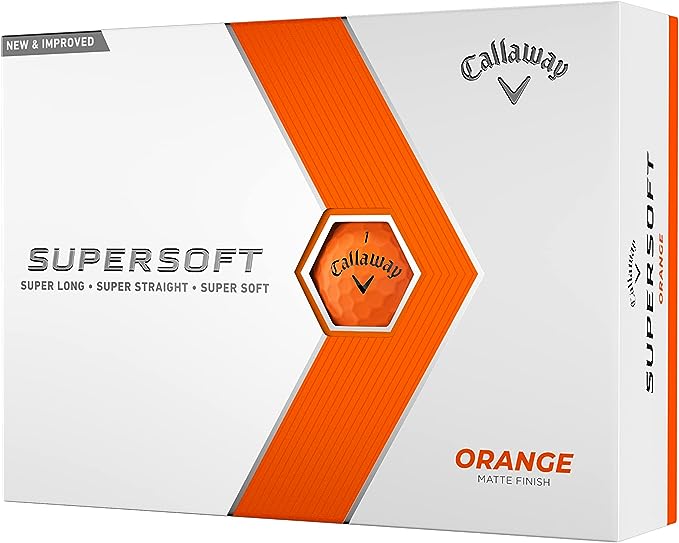 Callaway SuperSoft Golf Balls - 1 Dozen - Orange