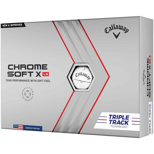 Callaway Chrome Soft X LS Triple Track Golf Balls 2023 - 1 Dozen