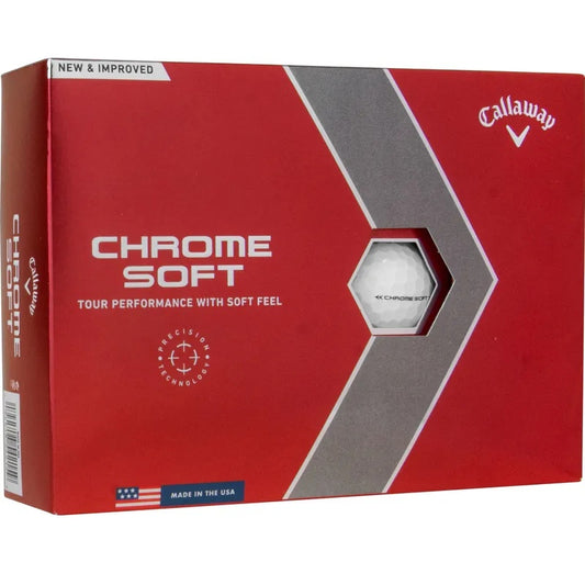 Callaway Chrome Soft White Golf Balls 2023 - 1 Dozen