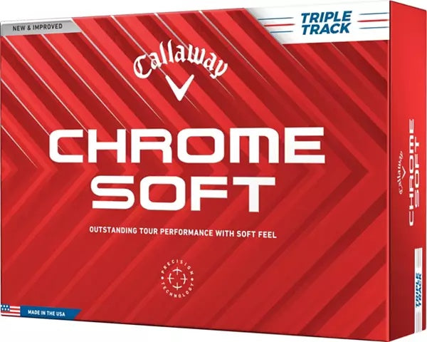 Callaway Chrome Soft Triple Track Golf Balls 2024 - 1 Dozen