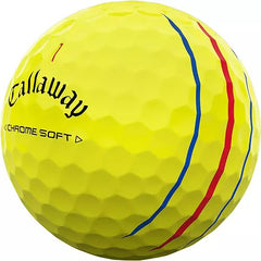 Callaway Chrome Soft Triple Track Golf Balls Yellow 2024 - 1 Dozen