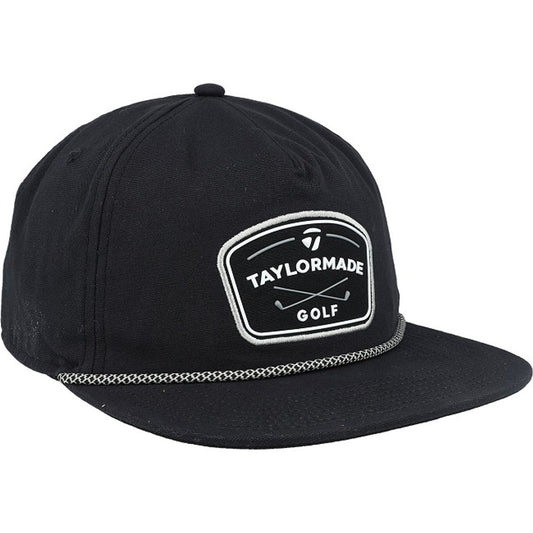 Taylormade Golf Daytona Rope Cap Black Hat Performance Snapback One Size