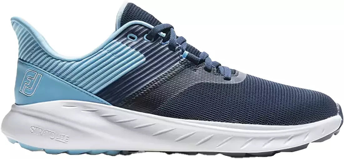 Footjoy Golf Shoes Flex 56299 Style 9.5 Medium Mens Navy Blue White