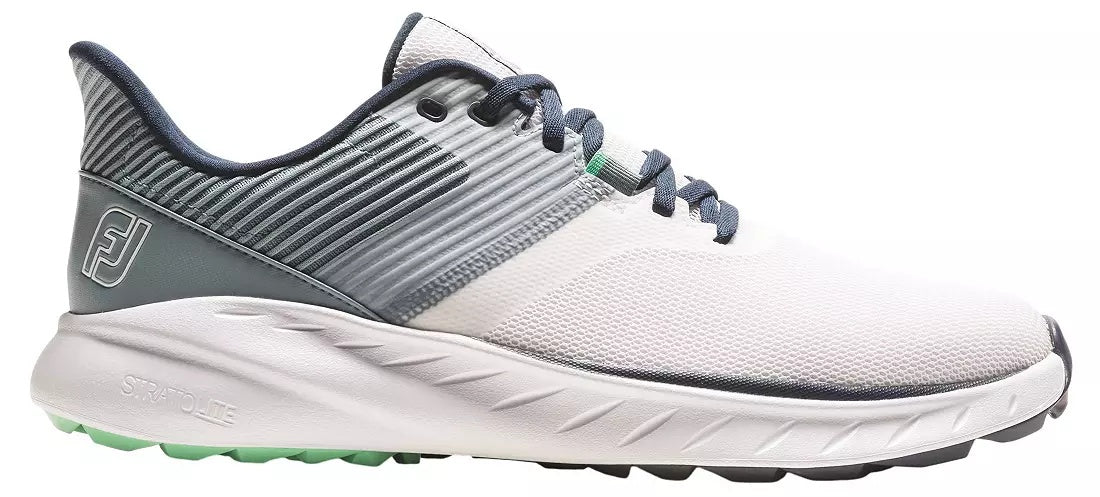 Footjoy Golf Shoes Flex 56307 Style 9.5 Medium Mens White Gray Green